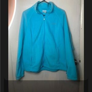 Columbia Aqua Blue Fleece Jacket